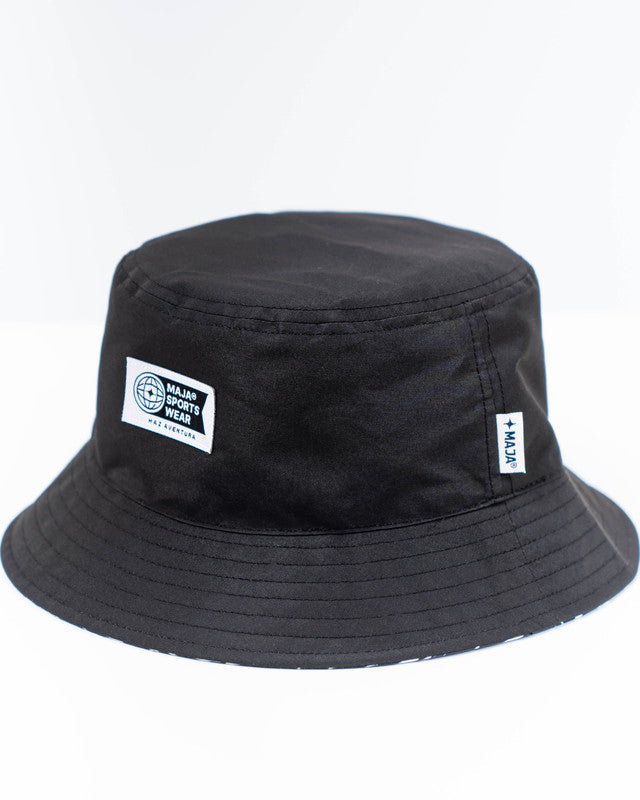 MAJA® Rocamar Pattern Bucket Hat, Patrón rocamar blanco, front view, Polyester, sun protection and casual style
