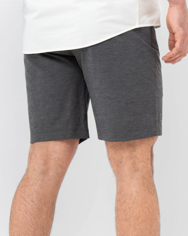 MAJA® Origen Shorts, Black, back view, Regular fit, Polyester, with water-repellent, comfortable for training