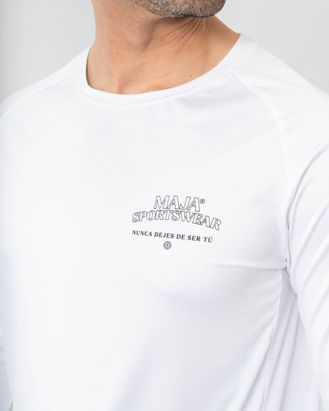 Performance Long Sleeve, White, detail, Relaxed fit, Polyester, versatile use