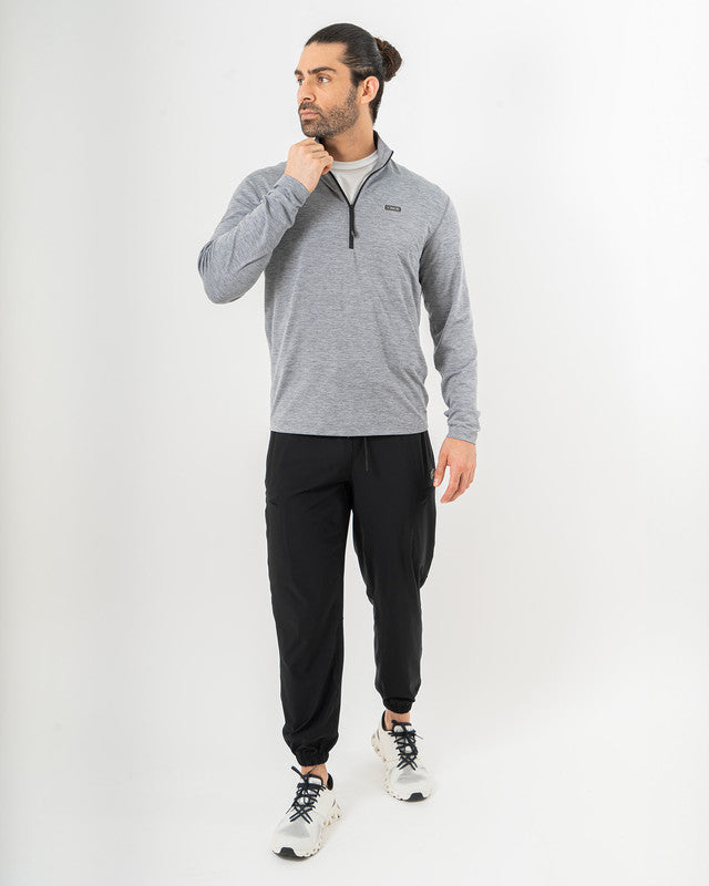MAJA® Active Sendero Jogger Pants, Black, detail, Slim fit, Polyamide, with 4-way stretch fabric, versatile use