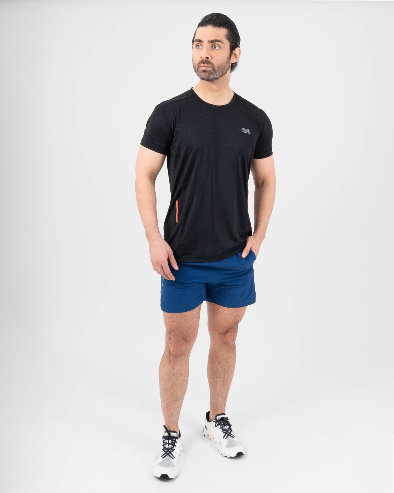 MAJA® Active Tee, Black, detail, Relaxed fit, Polyamide, versatile use