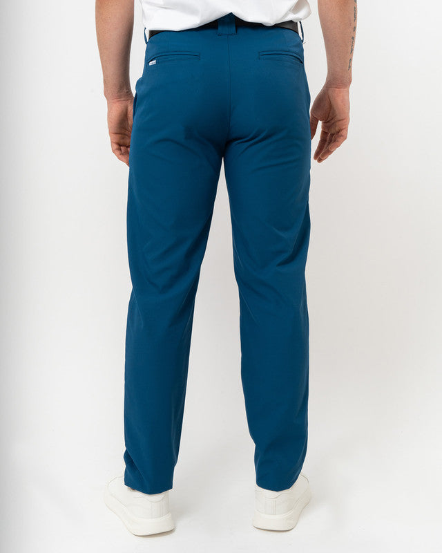 Albatros Golf Pants, Navy Blue, back view, Regular fit, Polyester, versatile use