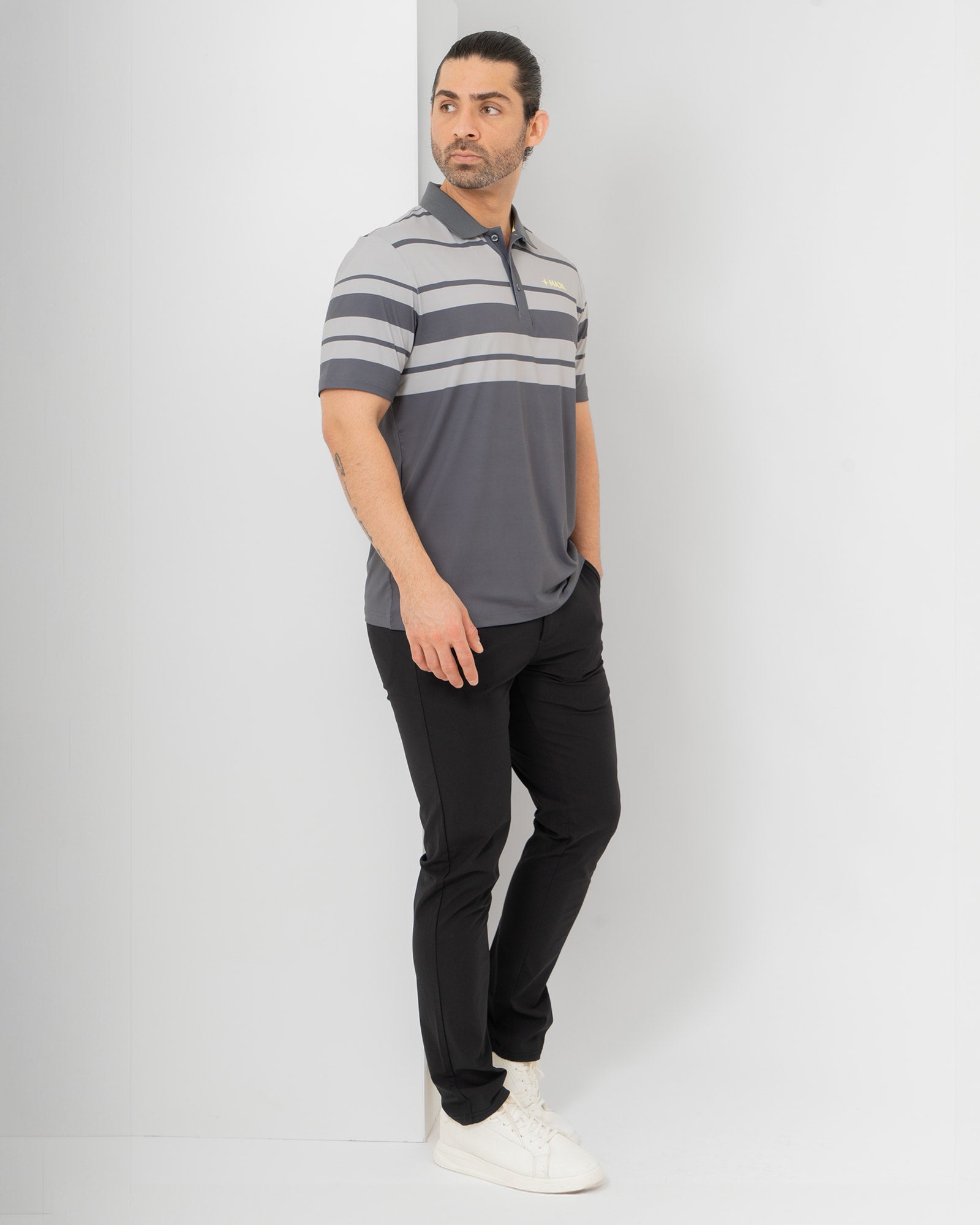 Slim Pants, Black, detail, Slim fit, Polyester, with 4-way stretch fabric, versatile use