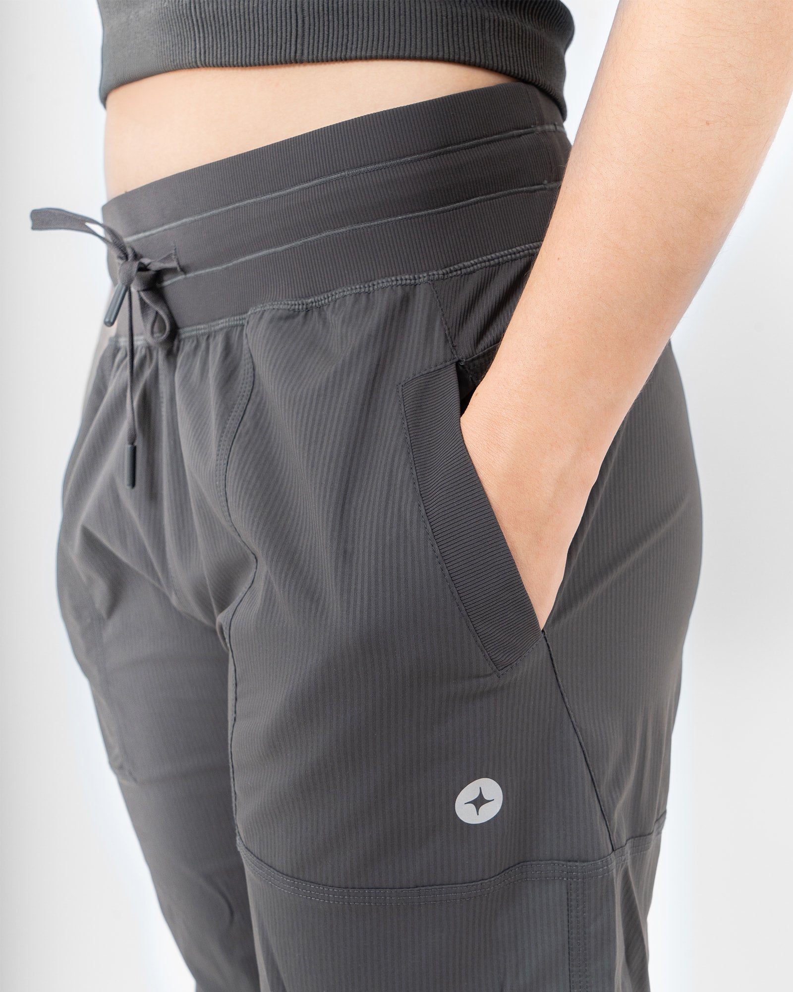 MAJA® Paz Jogger, Black, side view, Regular fit, Polyamide, versatile use