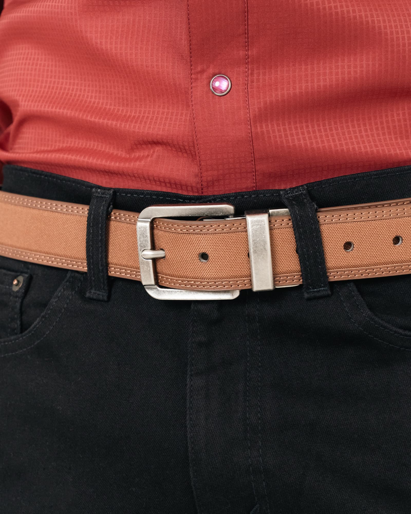 MAJA Classic Belt with Holes Herradura