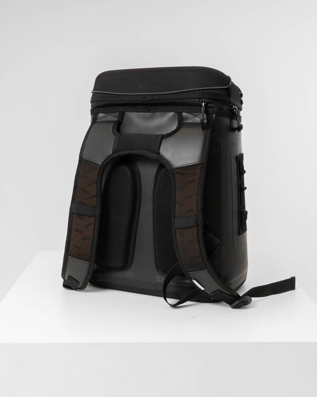 Santo Pattern Cooler, Black, back view, Polyester, with water-repellent, versatile use