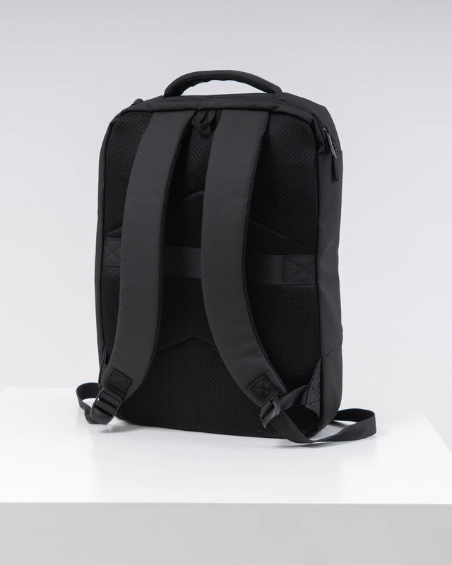 MAJA® Mission Backpack, Black, back view, Polyester, ideal to carry your essentials