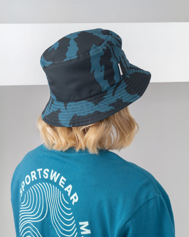 Laguna Bucket Hat, Patrón laguna, back view, Polyester, sun protection and casual style