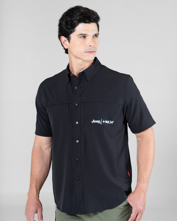 JEEP® x MAJA® Outdoor Cherokee Short Sleeve Fishing Shirt