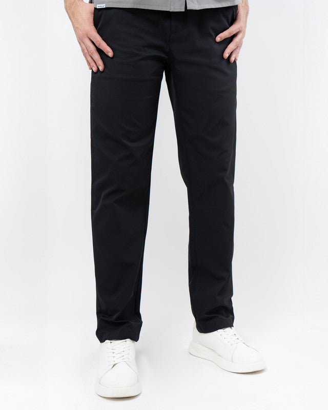 Albatros Golf Pants, Black, front view, Regular fit, Polyester, versatile use