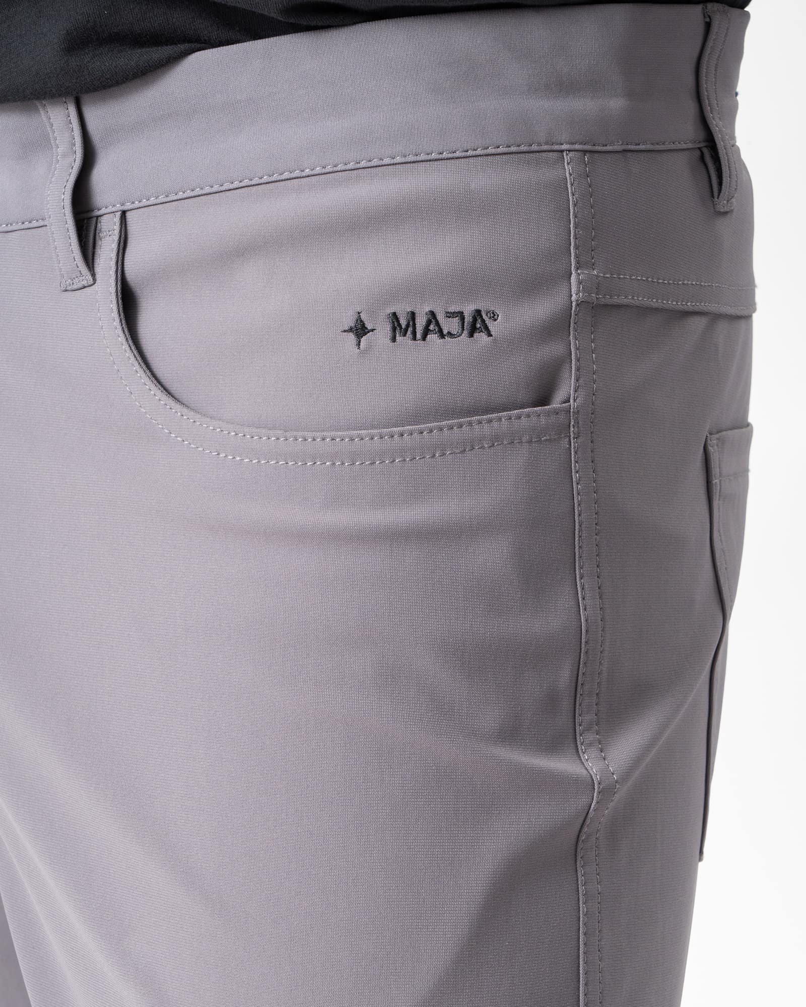 Origen® Pants, Gray, side view, Regular fit, Polyester, with 4-way stretch fabric, versatile use