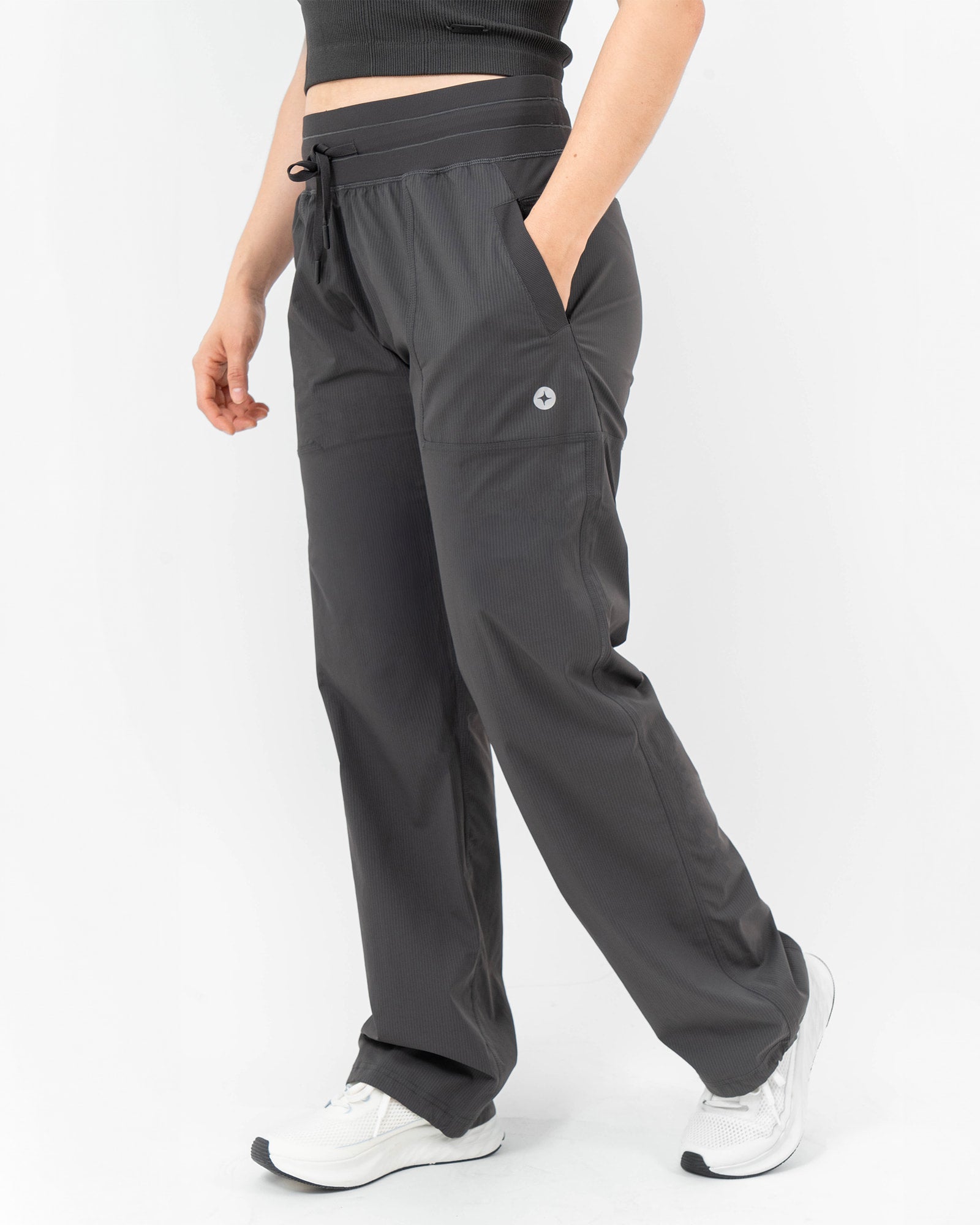 MAJA® Paz Jogger, Black, front view, Regular fit, Polyamide, versatile use