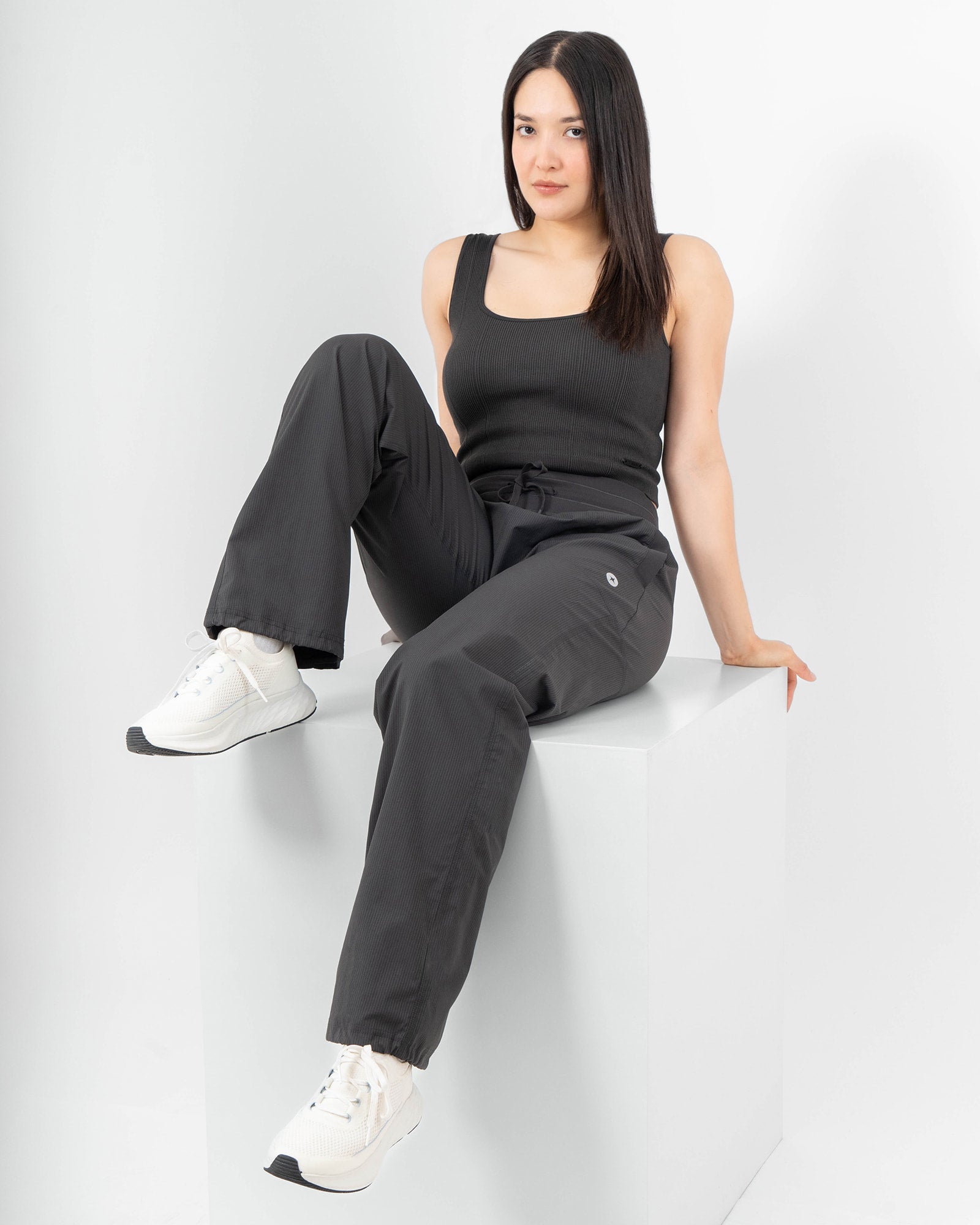 MAJA® Paz Jogger, Black, detail, Regular fit, Polyamide, versatile use
